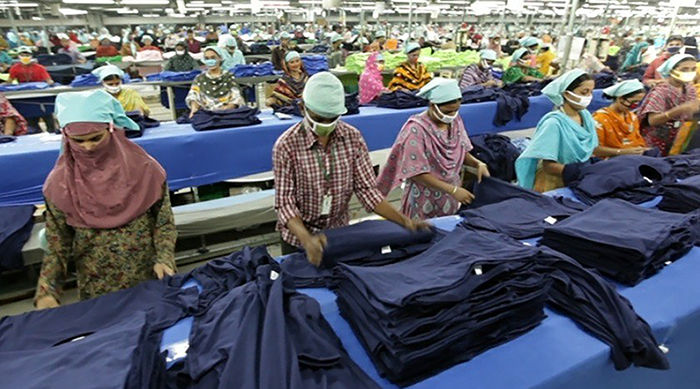 신한인터내셔널 방글라데시 현지 공장 모습