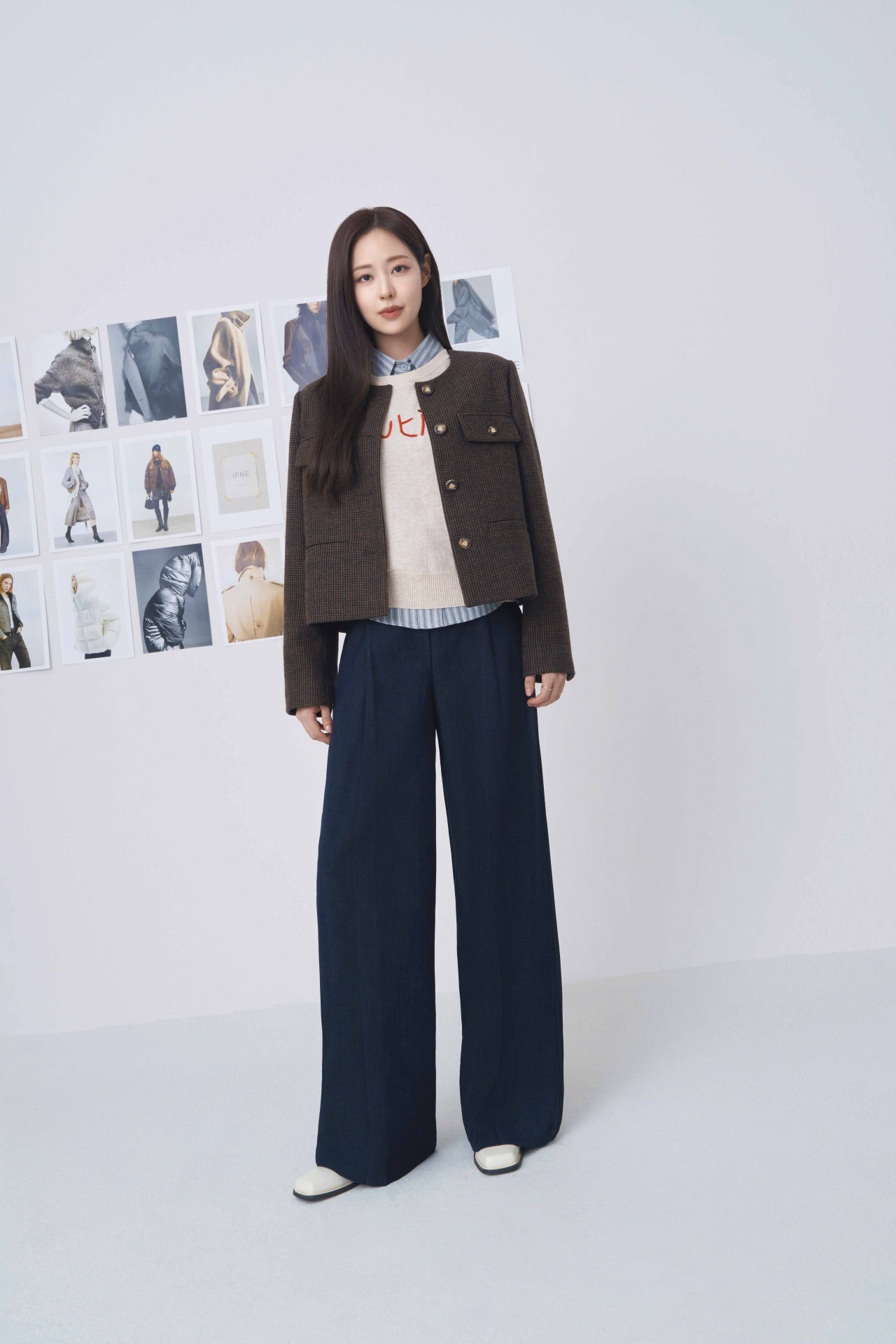이프네X신슬기 2026 FW 가을 컬렉션 화보. 사진=패션랜드