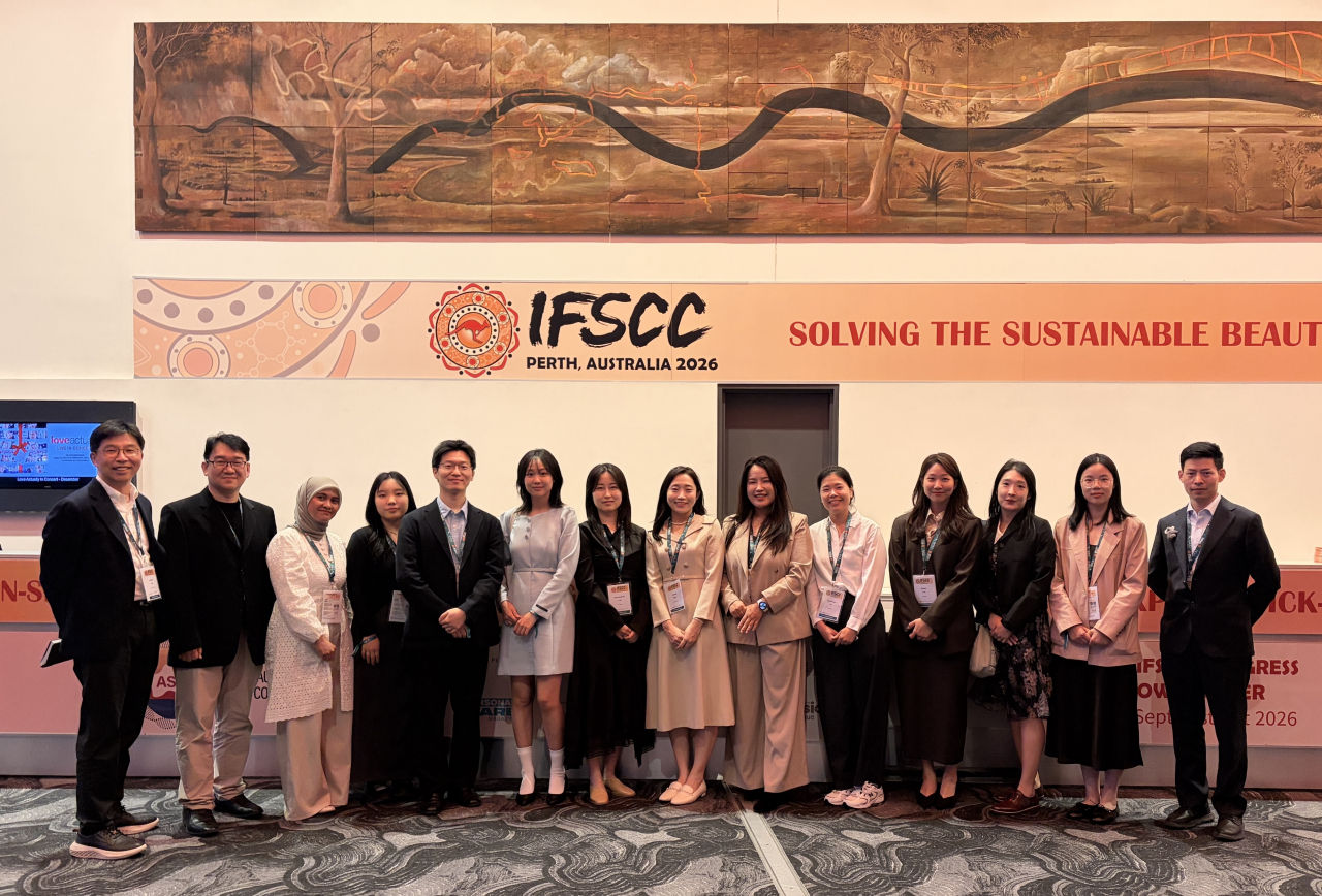IFSCC 2026에 참가한 코스맥스 연구원들의 모습. 사진=코스맥스